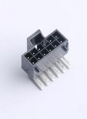 X2513WR-2x06A-LPSN 线对板针座 2x6P 间距:2.5mm 弯插 黑色 插件