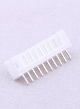 A2001WV-10P2 线对板针座 系列:PH 间距:2mm 1x10P 白色 插件,P=2
