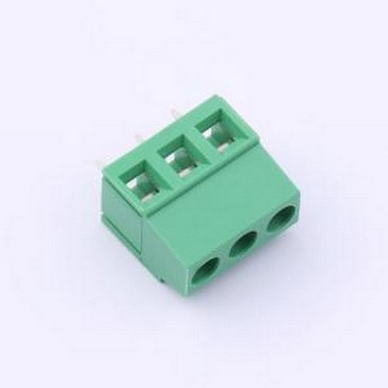MX128L-5.08-03P-GN01-Cu-Y-A 螺钉式接线端子 1x3P 5.08mm 直插