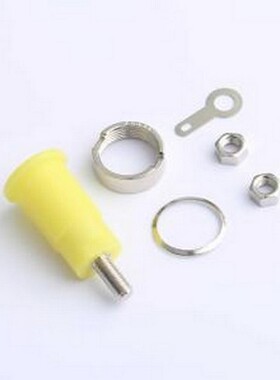 24.301.3 香蕉头/鳄鱼夹 接线柱 黄色 六件套