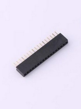 BX-PM1.27-1-17PU-Z 排母 1.27FH H4.3 1x17Pin 180度W2.1 U型 PC