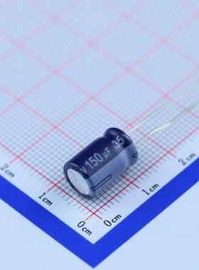 ERS1VM151F12OT 直插铝电解电容 150uF ±20% 35V 插件,D8xL12mm