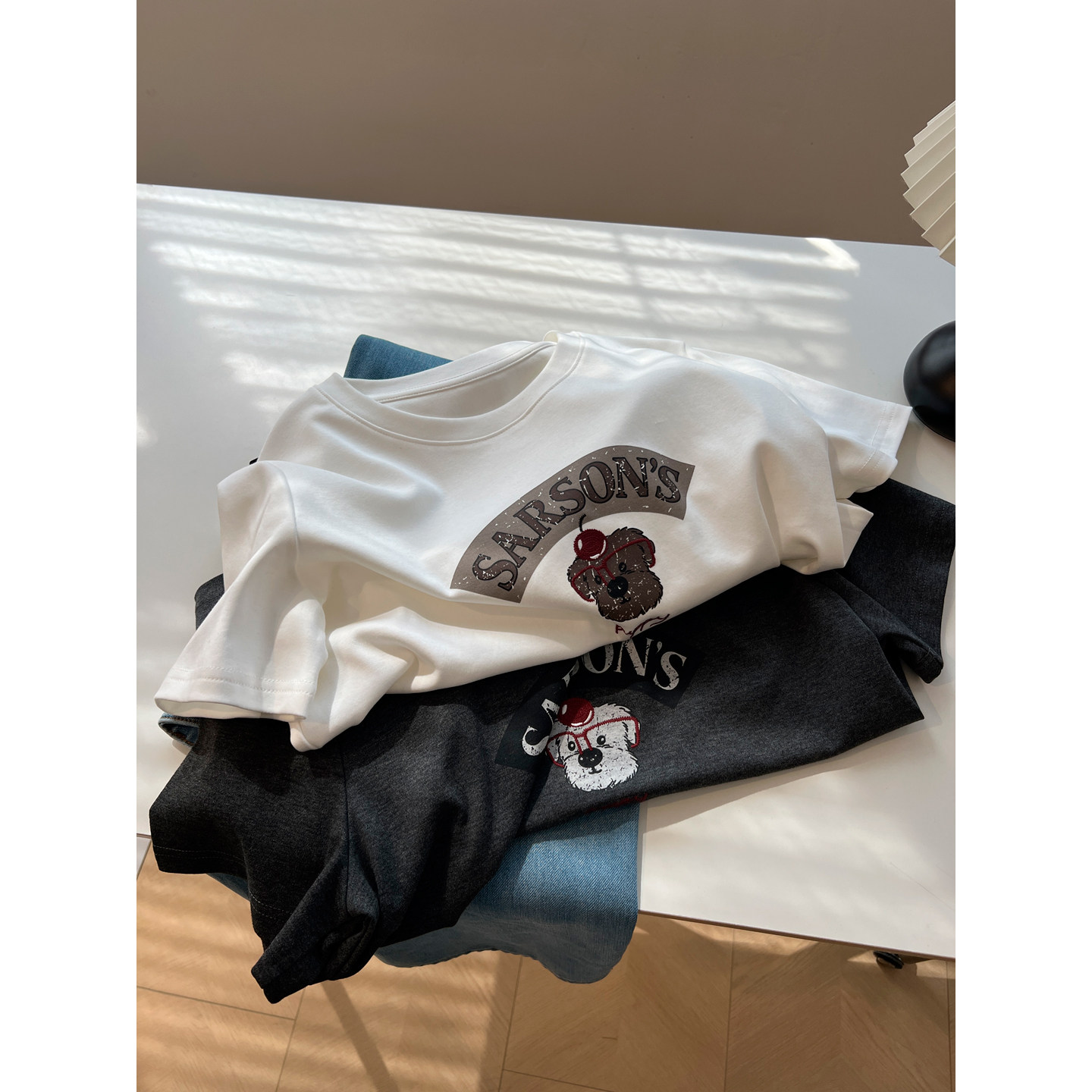 韩版卡通印花减龄圆领短袖t恤女宽松学生2026夏季新款打底衫上衣