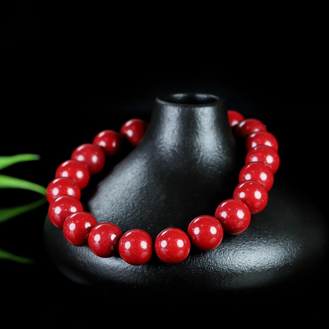 原矿天然真品紫金砂手链高品质男