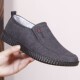 驾车休闲男鞋 老北京布鞋 透气春秋男一脚蹬防滑牛筋软底轻便爸爸鞋