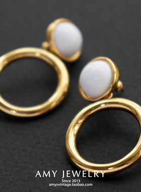 Monet复古通勤耳钉式耳环 | Amy Vintage西洋古董首饰