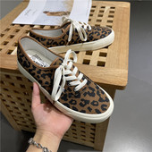 网红超火ins韩版 新款 潮 乐福鞋 豹纹滑板鞋 OG休闲系带帆布鞋 女板鞋