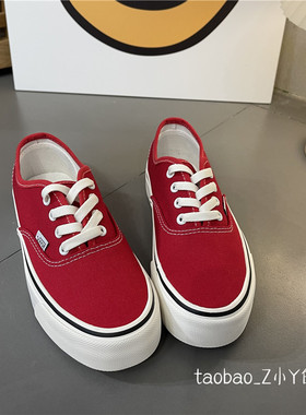 2025春季超火大红色安纳海姆板鞋百搭舒适纯色休闲板鞋韩版帆布鞋