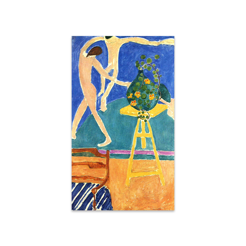 马蒂斯野兽派挂毯大幅竖走道隔断