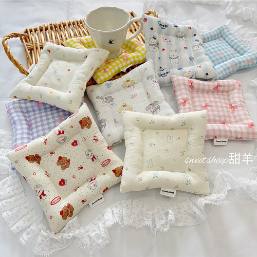 韩系蝴蝶结夹棉杯垫布艺拍摄道具