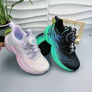 比迪童鞋26春季新款中大童双网运动鞋鞋轻便透气男童休闲鞋旋纽扣