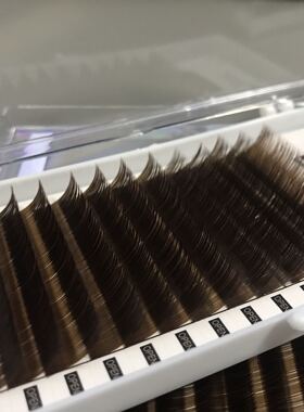 名睫深咖啡色睫毛0.1C巧克力摩卡色嫁接睫毛深棕色低调睫毛81012