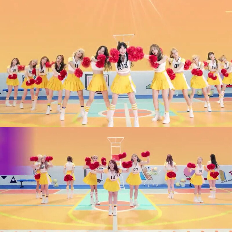 宇宙少女女团学生啦啦操演出服拉拉队同款足球宝贝啦啦队表演服装
