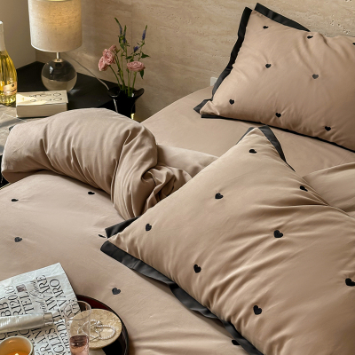 100S长绒棉全棉加厚磨毛四件套