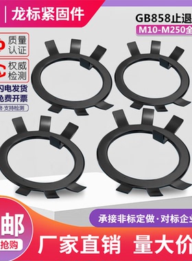 GB858止退垫圈止动垫圈六爪垫圈止退介子圆螺母止退垫圈M10--M250