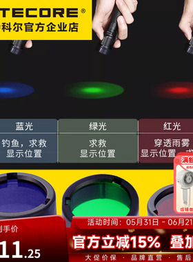 奈特科尔红绿蓝三色手电筒滤镜NFR/NFG/NFB-23/25/34/40/50/60/65