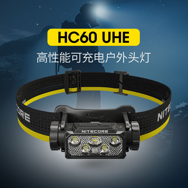 奈特科尔可充电户外徒步专用头灯