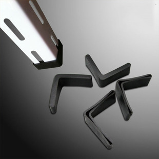 50*50橡胶角铁套三角套L型护套软胶套脚套桌子脚塞铁床脚垫防滑塞