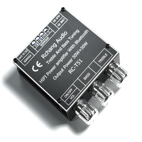 50w*2双声道立体声高低音调节蓝牙数字功放tpa3116桌面音响功放