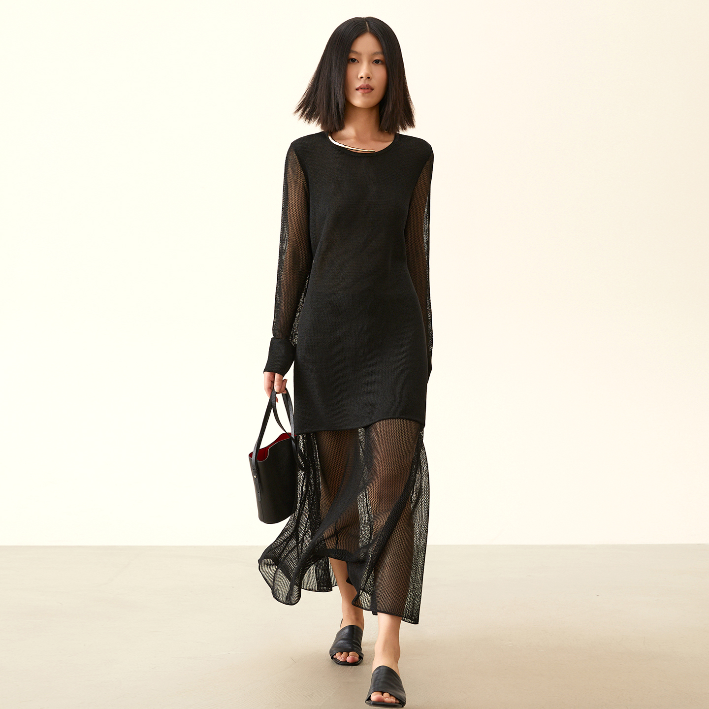 薄款针织衫时尚套装裙女两件套