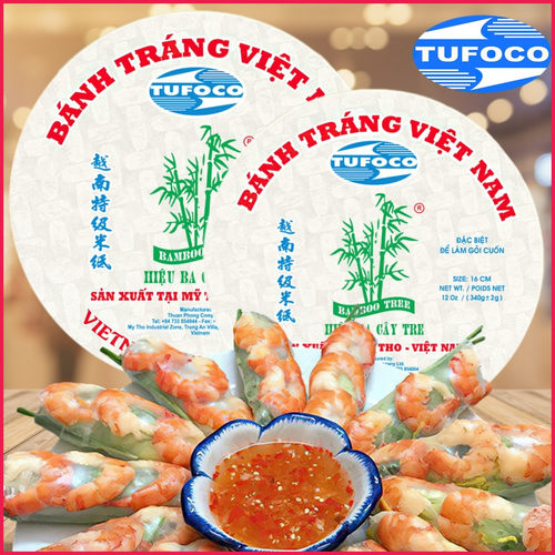 越南进口竹林春卷皮米340克