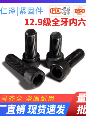 12.9级全牙内六角螺丝加长杯头圆柱头螺钉M16*50x100x200x300x500