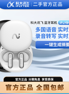 二手正品科大讯飞iFLYBUDS 2 nano+ Air会议蓝牙耳机录音同传翻译