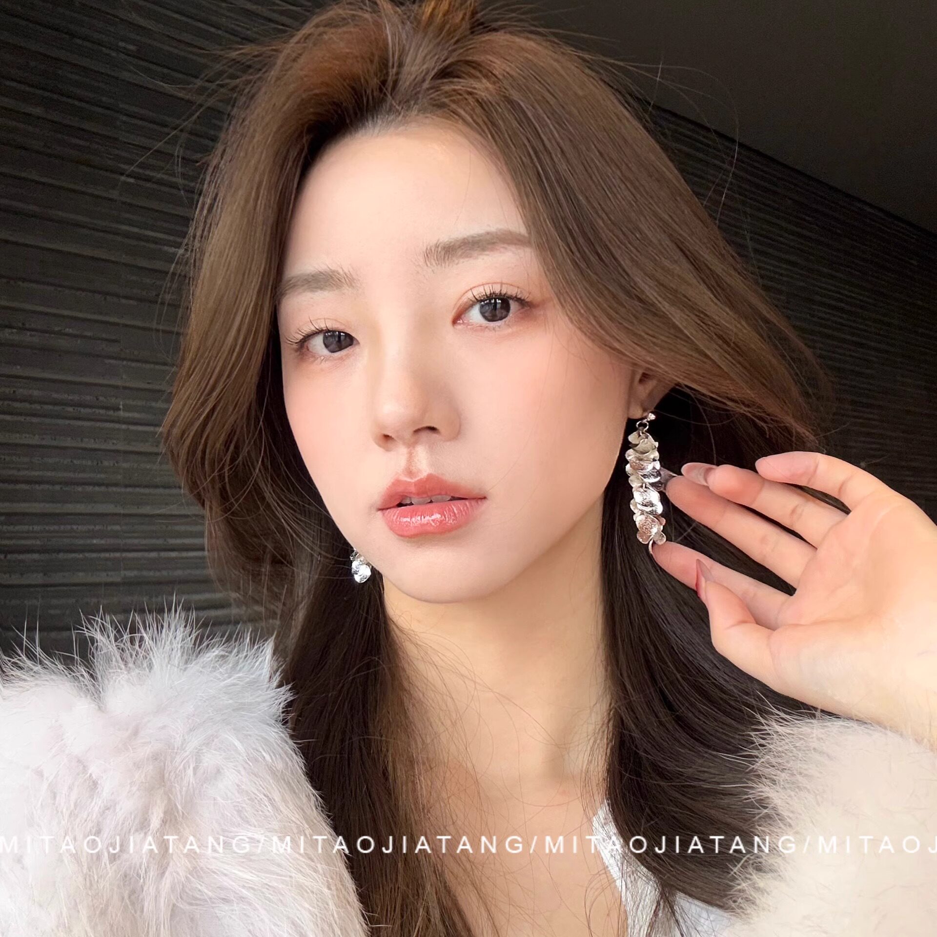蜜桃加糖/流转星河 波光粼粼气质简约闪片大女主清冷感流苏耳环