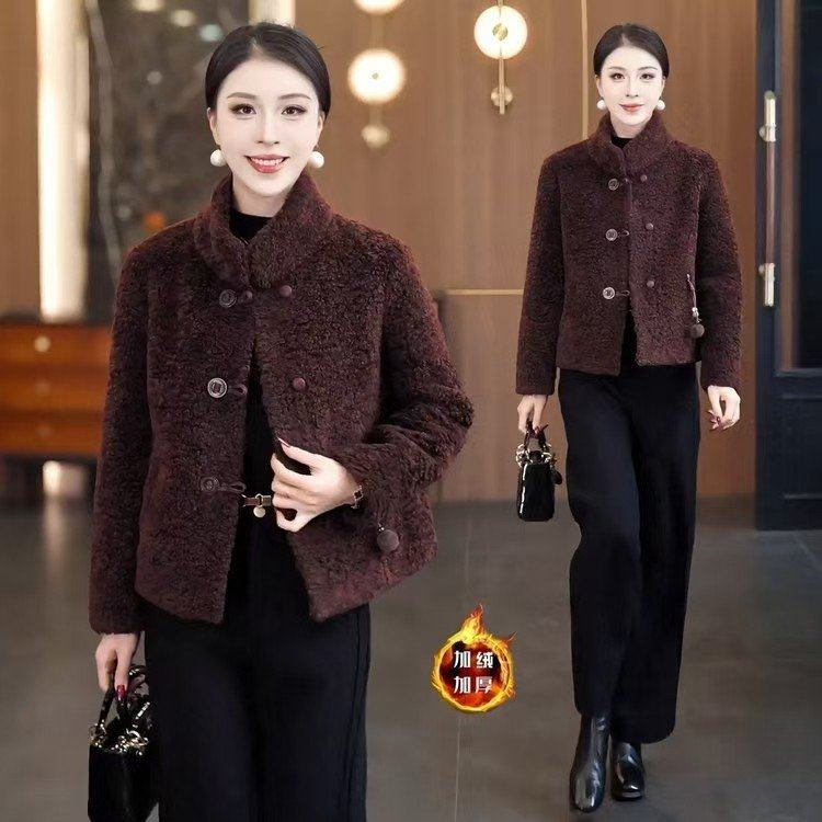 加绒加厚短款洋气百搭外套女2026冬季新款宽松时尚中老年女装保暖,女装/女士精品,中老年女装,淘宝优惠券,粉丝福利购,淘宝优惠卷