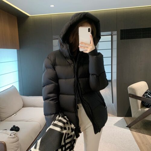 95绒短款加厚羽绒服帽子可拆卸