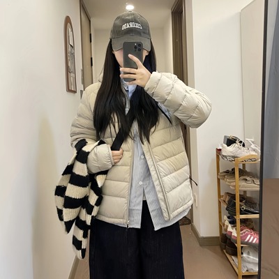 五月梅子排骨羽绒服内胆轻薄保暖