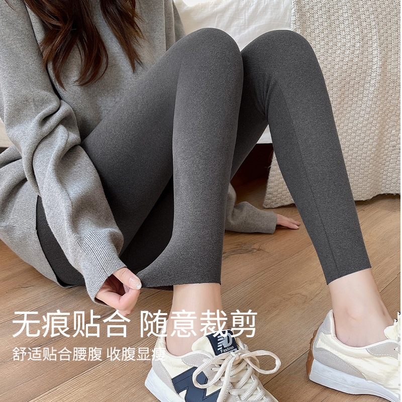 打底裤女高腰德绒秋冬加绒加厚内穿大码裤保暖裤高弹收腹秋裤