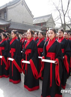 古装表演汉服成人礼服仪祭孔祭祖大典国学班拜师礼孔子学院服装出
