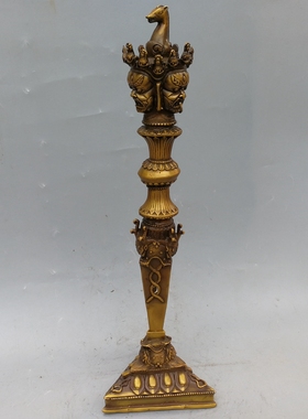 纯铜金刚杵桌面手工摆件密宗法器