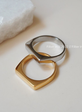 F.I / 洗手不用摘！小众简约时髦 戒指 两色入