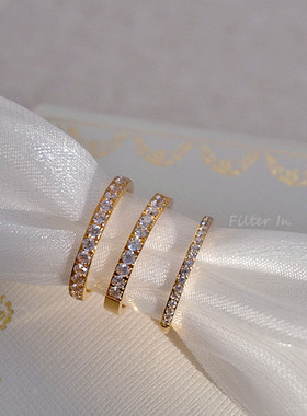 有滤镜 不掉色！marry me 闪亮轻奢锆石微镶 高级感钻石戒指 包邮