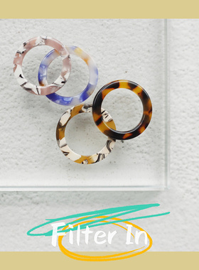 (半价清仓）定制哥本哈根AYM 博主简约chic水磨石风戒指不掉色