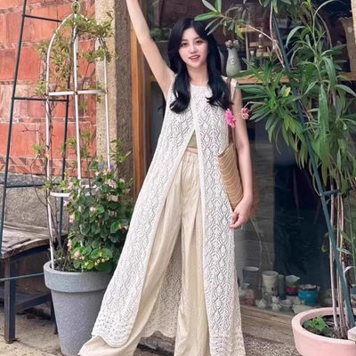 设计感小众叠穿罩衫针织