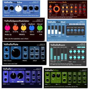 Valhalla DSP瓦尔哈拉经典板式混响立体声数字延迟镶边器音效插件