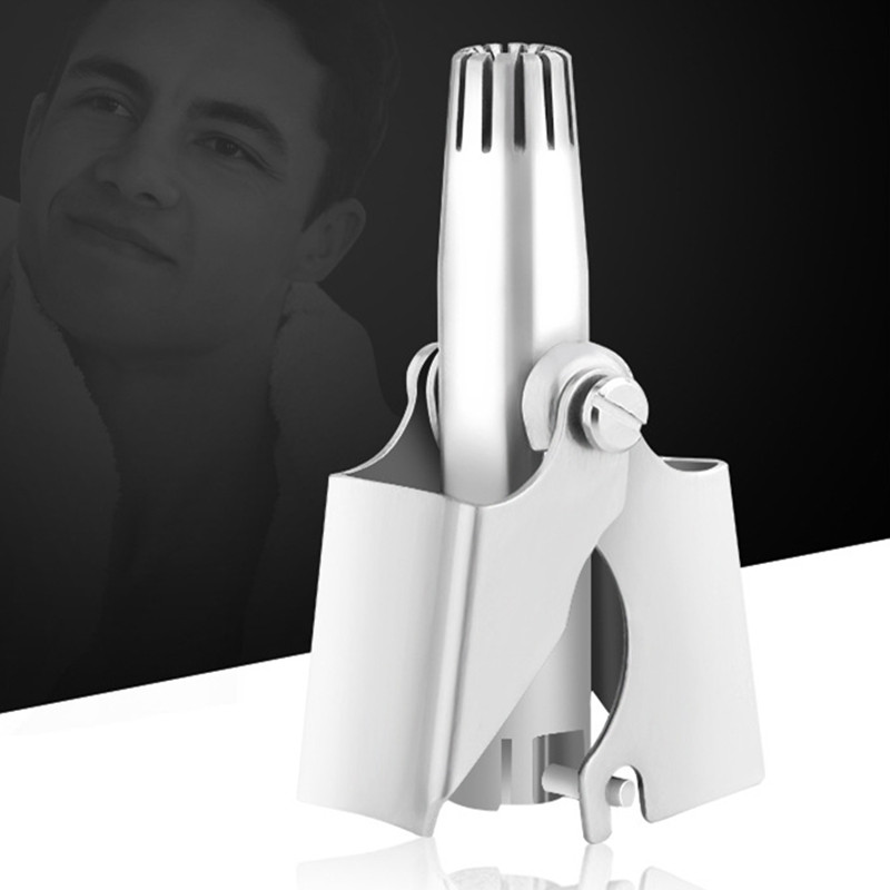 不锈钢手动鼻毛器全身水洗金属机械鼻毛修剪刀去鼻毛器鼻毛剪刀