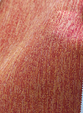 红色条纹编织纹理无缝墙布现代简约壁布彩经面料高经纬橙红色斑驳