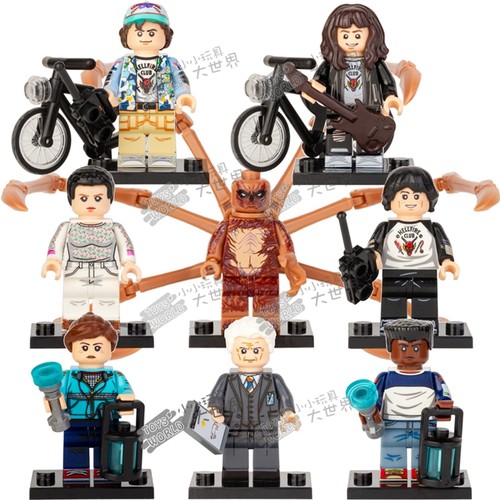 怪奇物语小十一拼装积木人仔