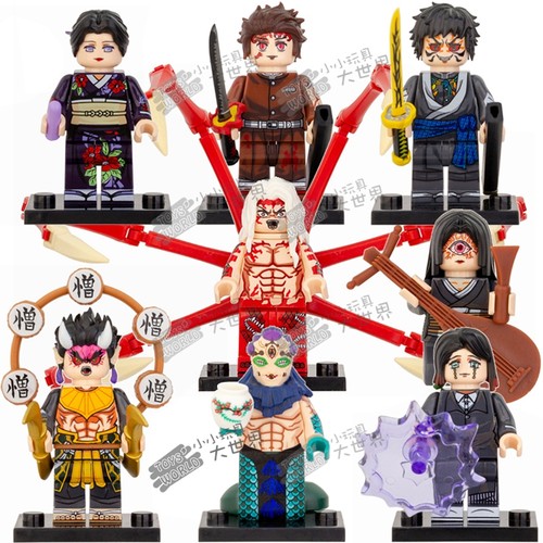 鬼灭之刃炭治郎拼装积木人仔