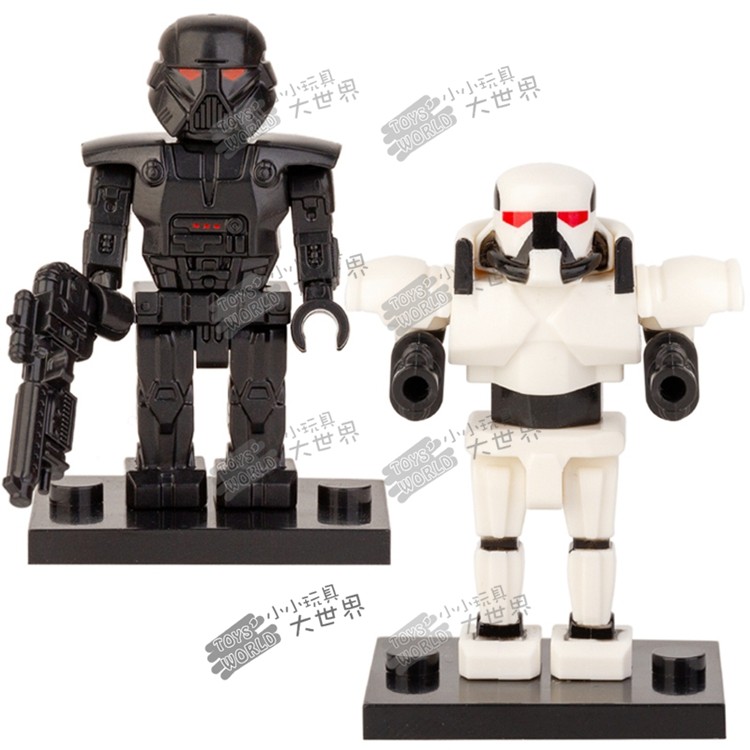 星球大战黑暗士兵克隆战斗机器人拼装积木人仔玩具XP395