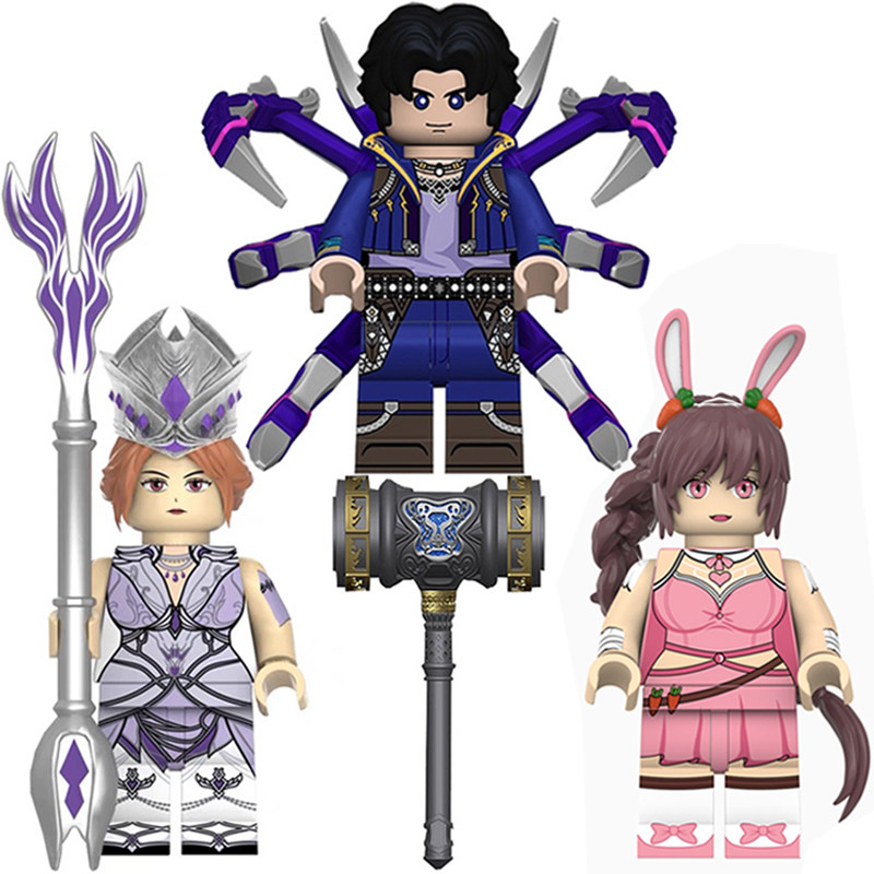 兼容乐高斗罗新大陆唐三小舞比比东魂骨昊天锤拼装积木人仔玩具