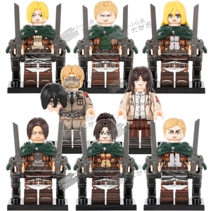 兼容乐高动漫奔跑的巨人艾伦尤弥尔第三方拼装积木人仔玩具WM6165