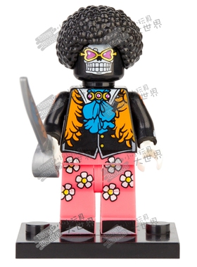 积木人仔大海贼XP102骷髅布鲁科第三方儿童拼装玩具科睿