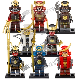 盔甲浪人日本武士铠甲WM6096中古第三方拼装 积木人仔玩具