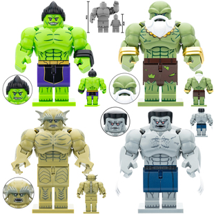 适用乐高绿巨人憎恶战尊阿玛迪斯赵第三方拼装 积木人仔玩具AF348