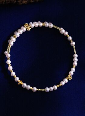 流行首饰新款珍珠手镯精致气质优雅百搭手环个性时尚百搭珍珠手饰